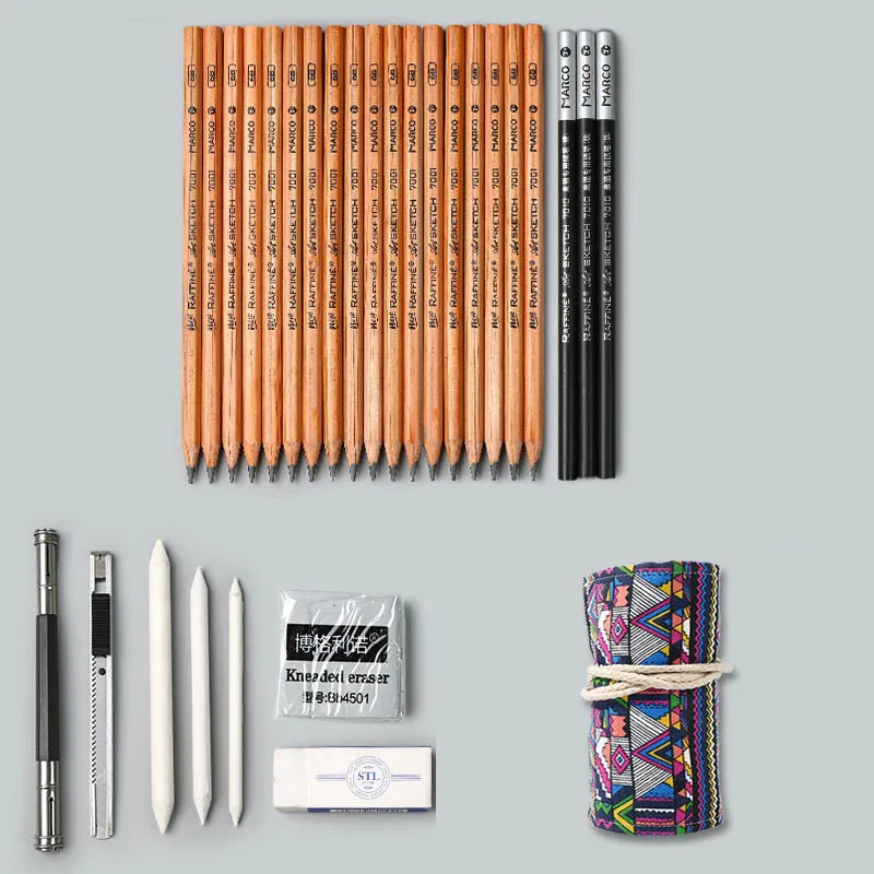 Wholesale Marco Sketch Pencil Professional Drawing Pencils Set Beginner  Brush Set For Students And Children Includes Sketching Charcoal And Art  Supplies Y200709 From Long10, $10.2
